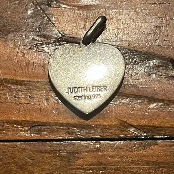 Jusith leiber sterling silver ruby heart pendant ❤️❤️❤️❤️❤️❤️ - Picture 4 of 7